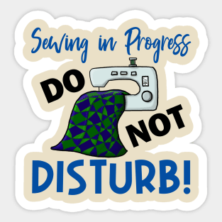 Sewing in Progress Sticker